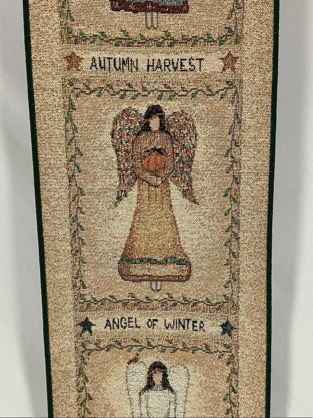 Art's Unique Seasonal Angels Vertical Bell Pull Wall Tapestry Cindy Shamlian